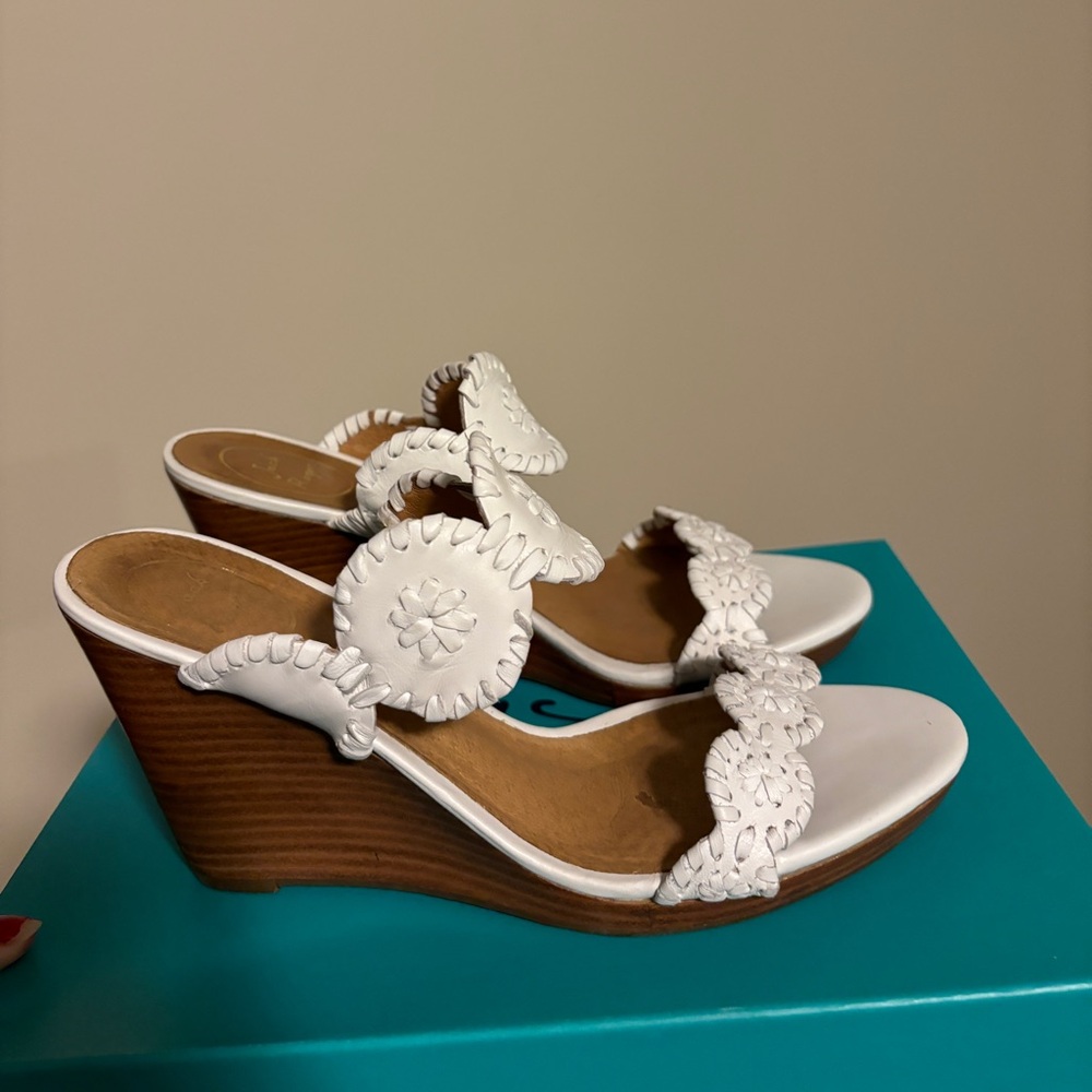 Jack Roger Lauren Mid Wedge Sandals
